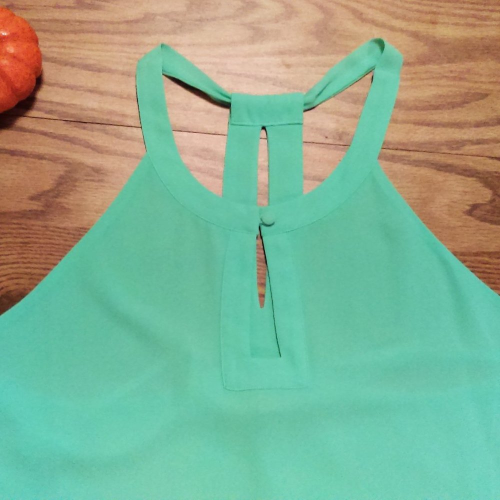 Chiffon Seafoam Mint Green Tank NWOT!🦓Naked Zebra
